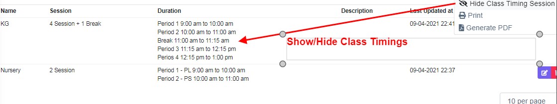 datatable view