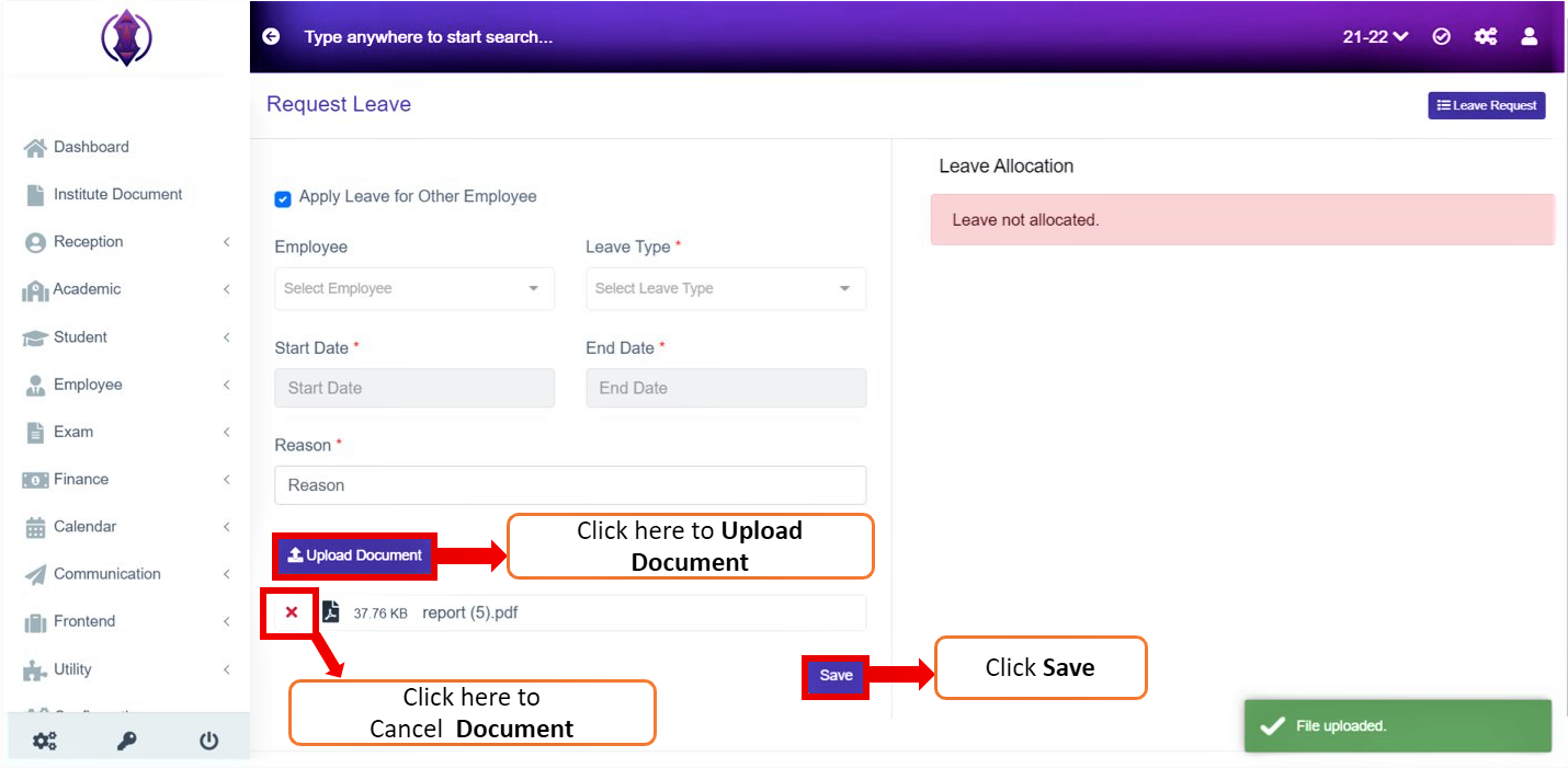 Upload Document