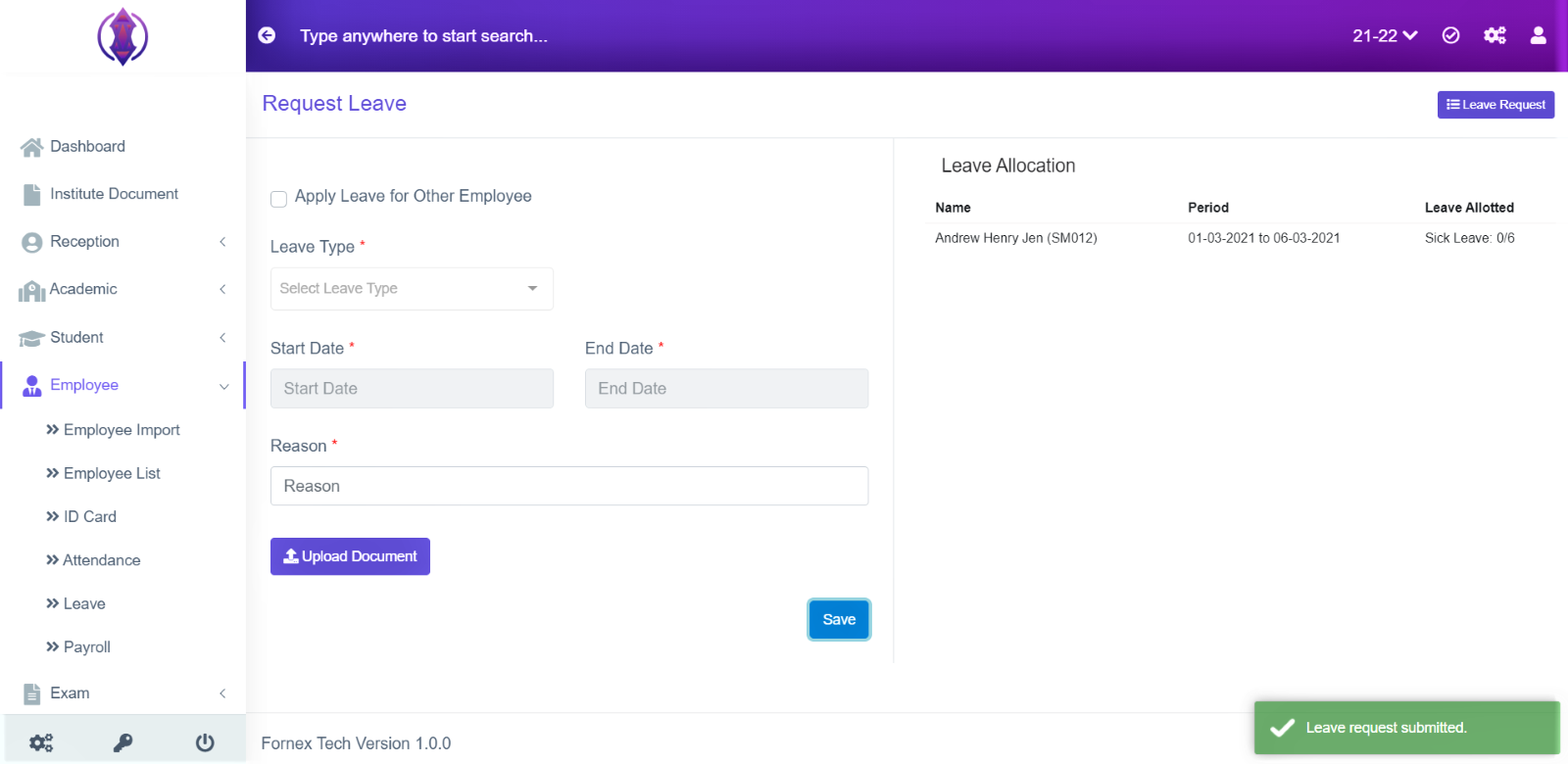 Upload Document