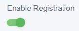 enable registration
