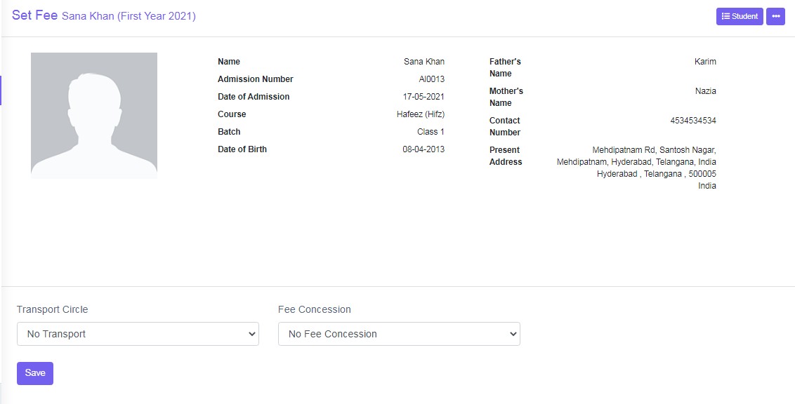 balance fee