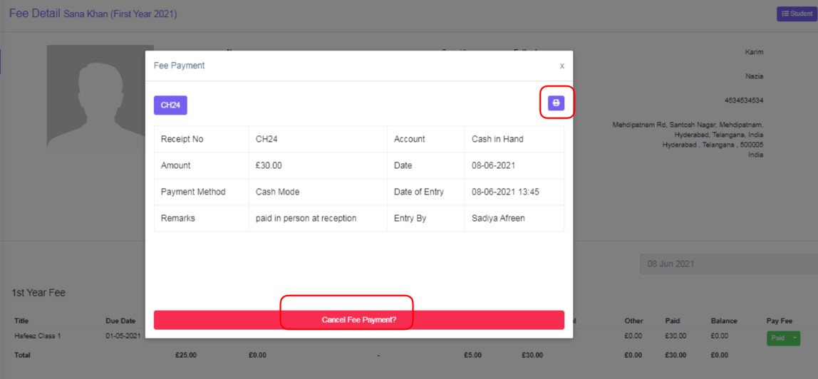 balance fee