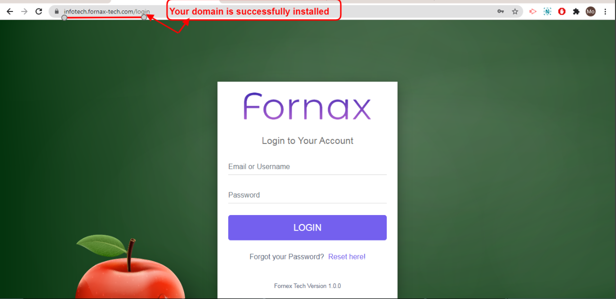 Login Page Of Your Domain