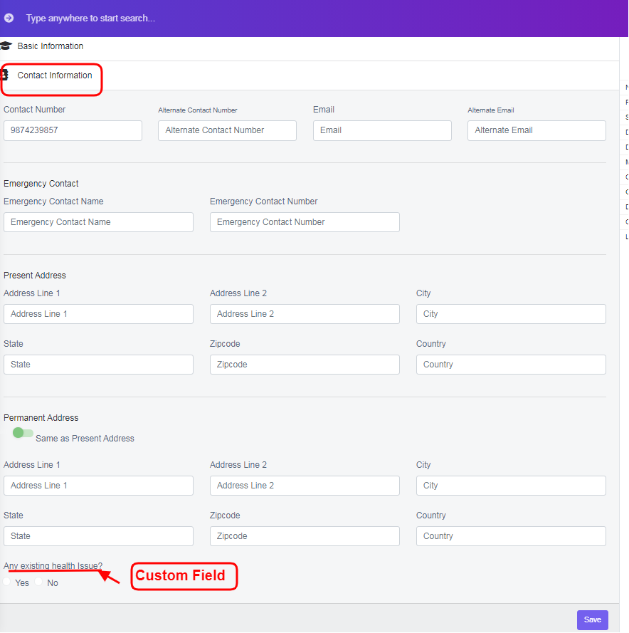 Employee Contact Form
