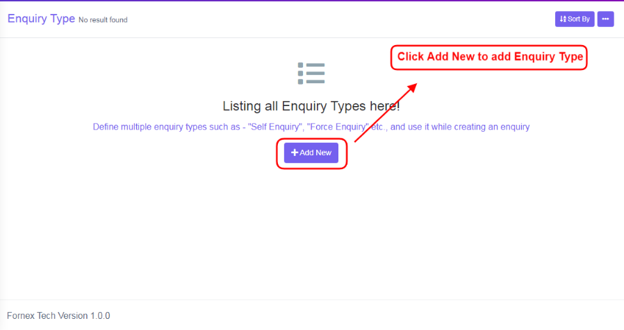 Enquiry Type