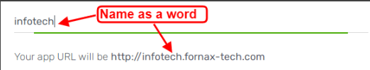 Create a domain name