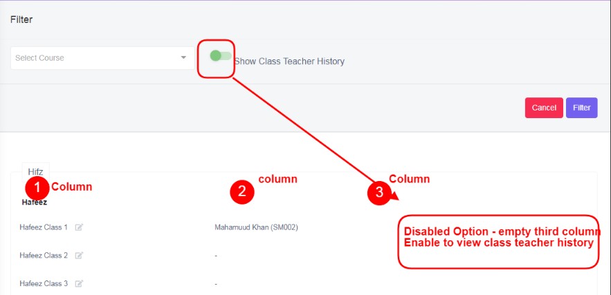 datatable view