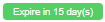 Date of Expiry Green Notification Bar